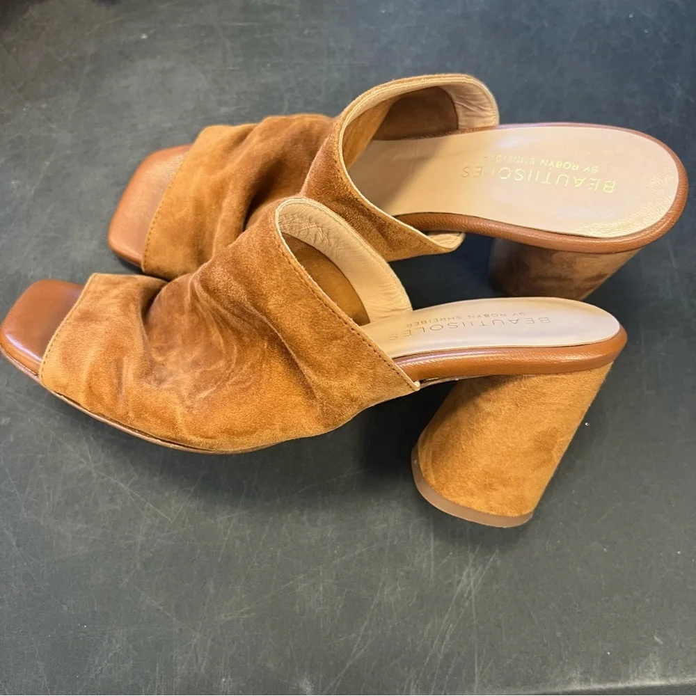 BEAUTIISOLES Leather Sandy Sandals